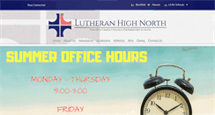 Desktop Screenshot of lutheranhighnorth.org